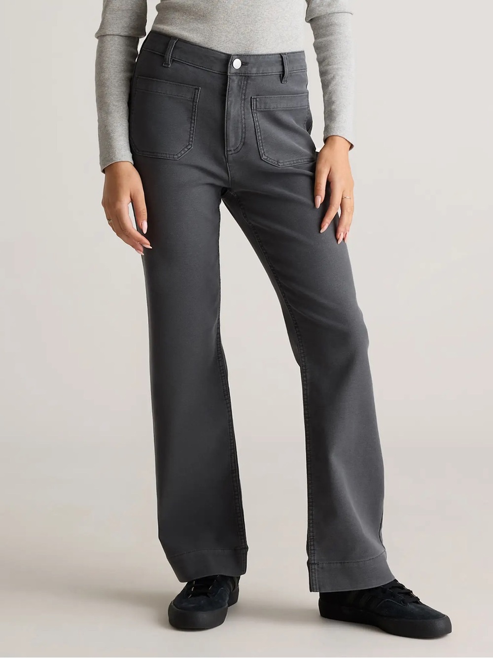 Quince French Terry Wide Leg Pants